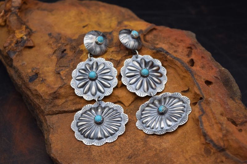 CONCHO EARRINGS