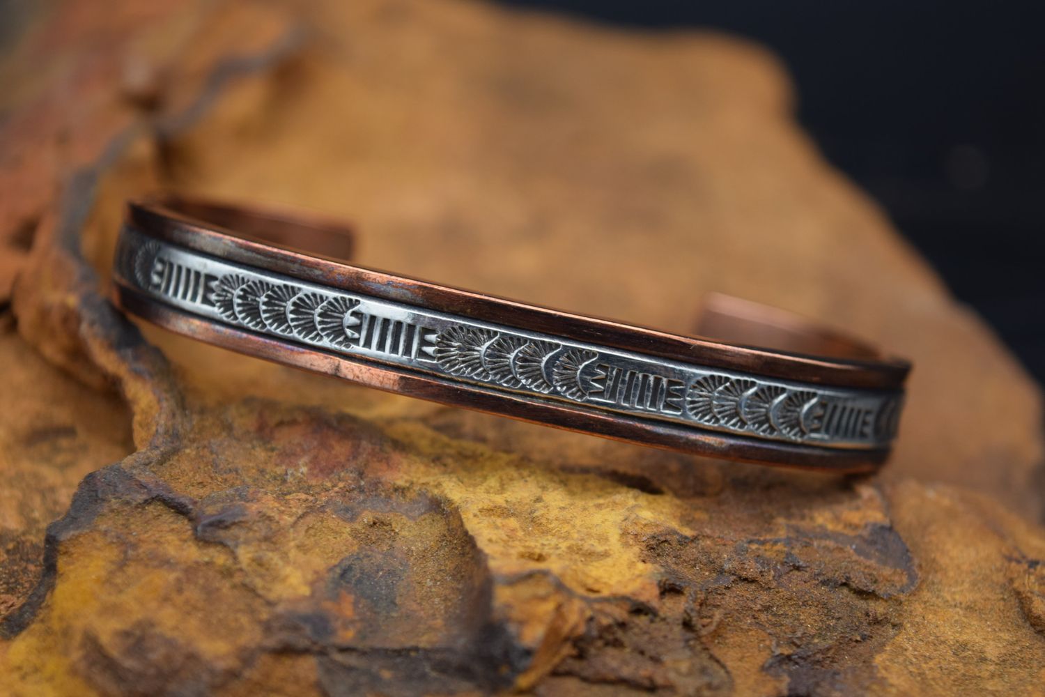 WYLIE SECATERO COPPER/SILVER CUFF [7.5&quot;]