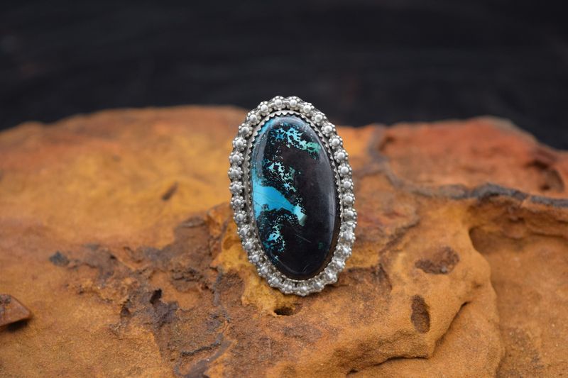 CHARLIE LANHAM TURQOISE RING [Size: 9.5]