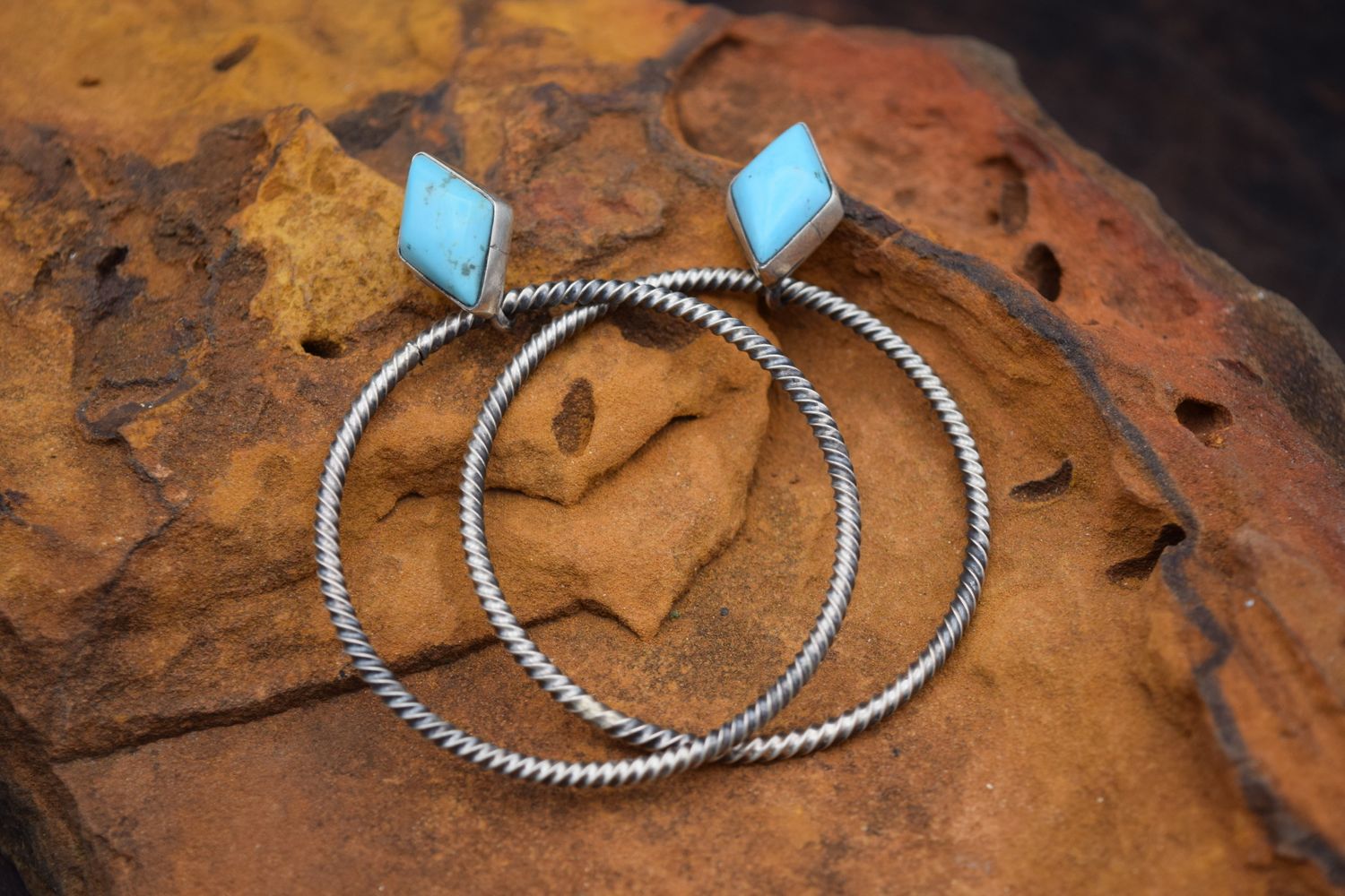 TURQUOISE HOOPS