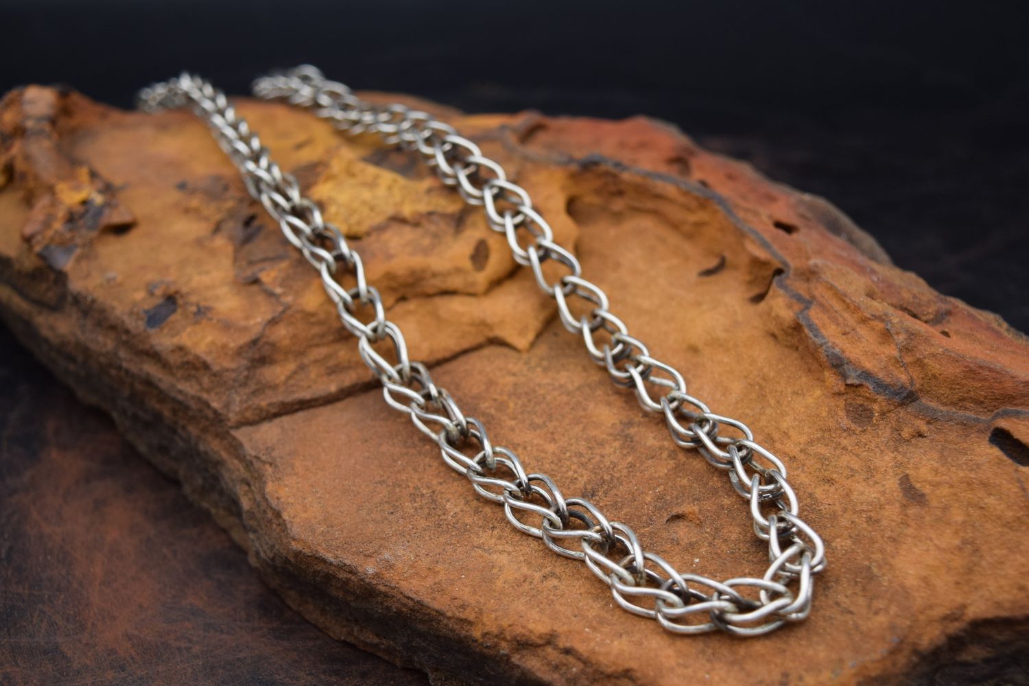 23&quot; NATIVE AMERICAN MONEY CLIP CHAIN NECKLACE