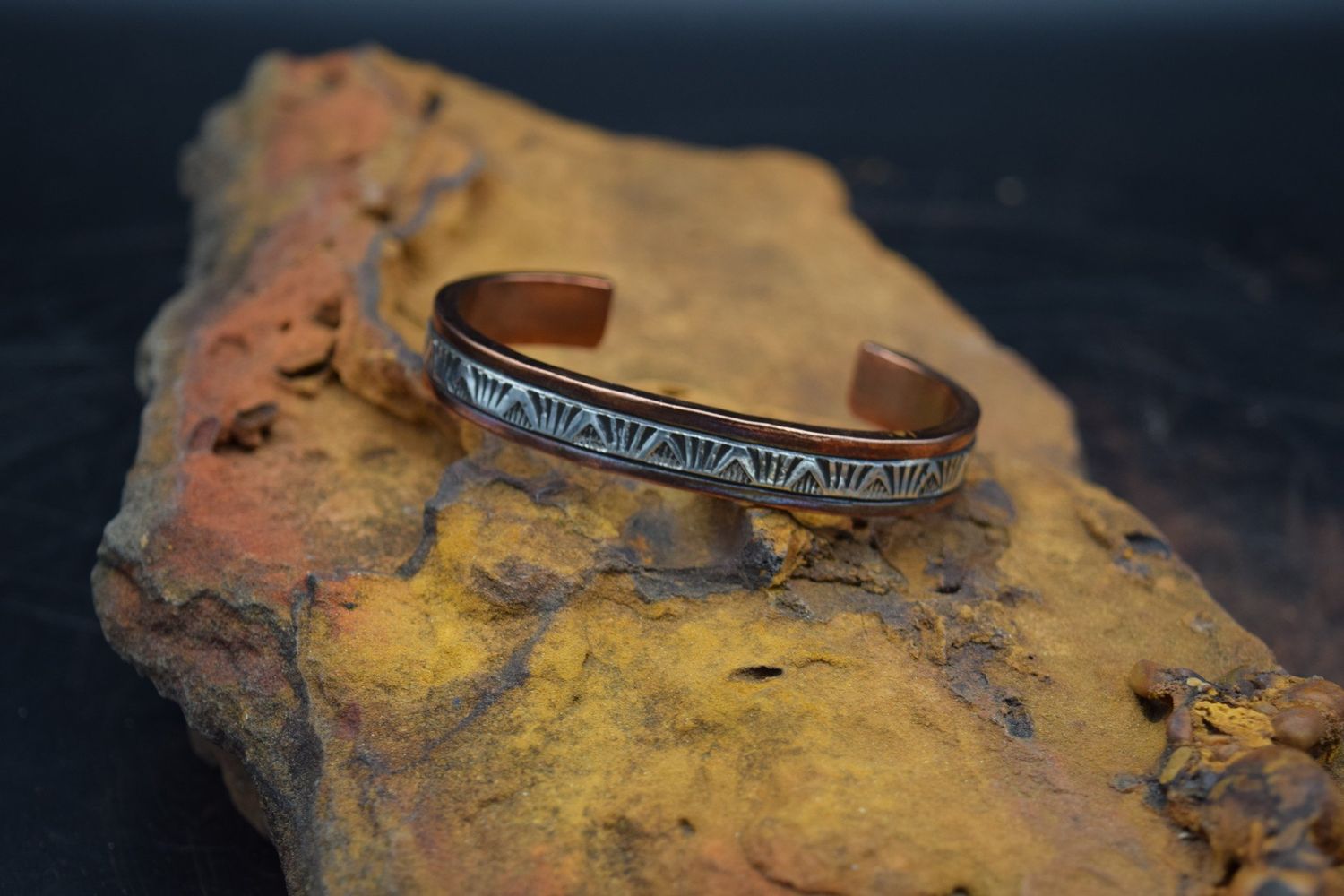 WYLIE SECATERO COPPER/SILVER CUFF [6.5&quot;]
