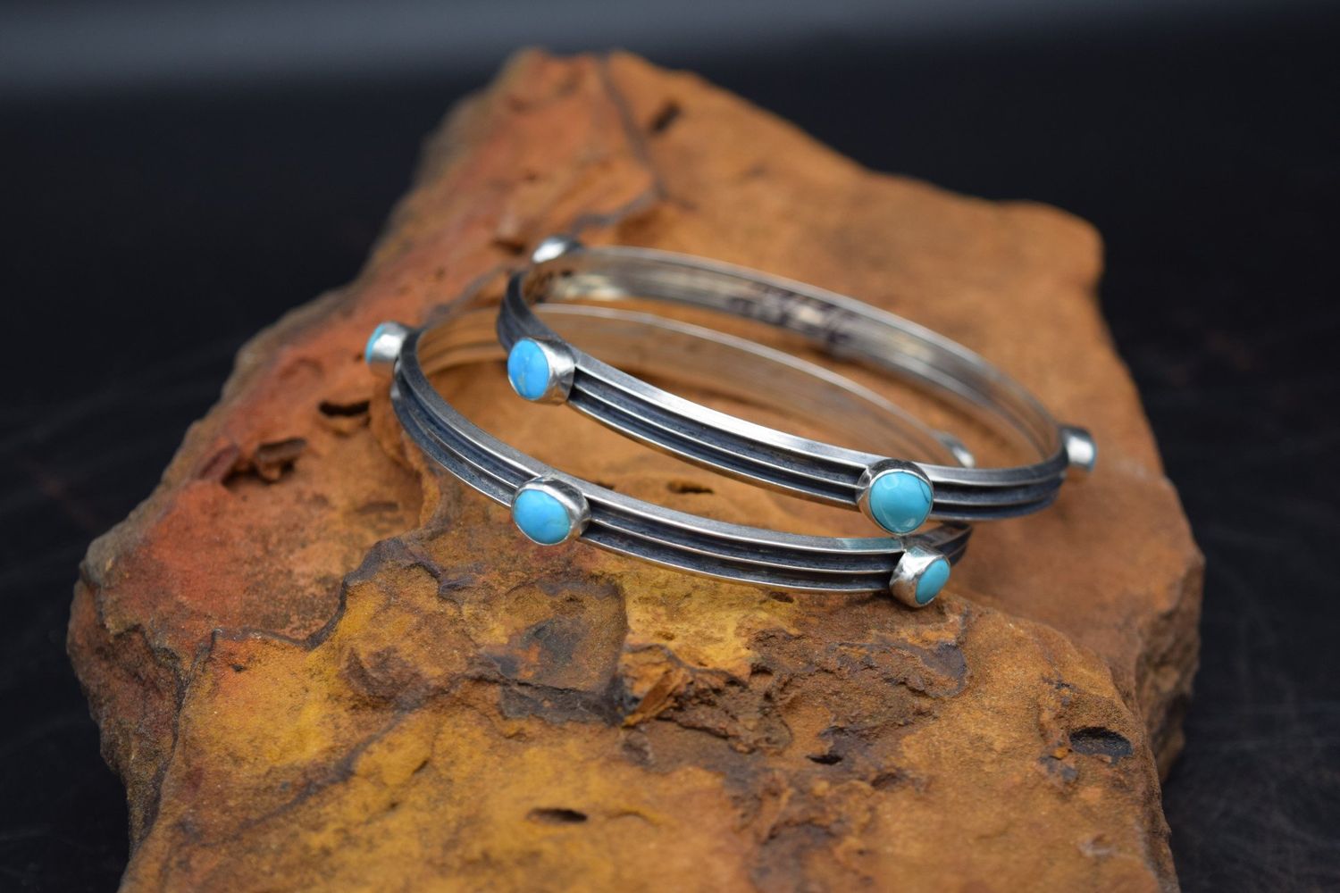 LARGE TURQUOISE BANGLE BRACELET