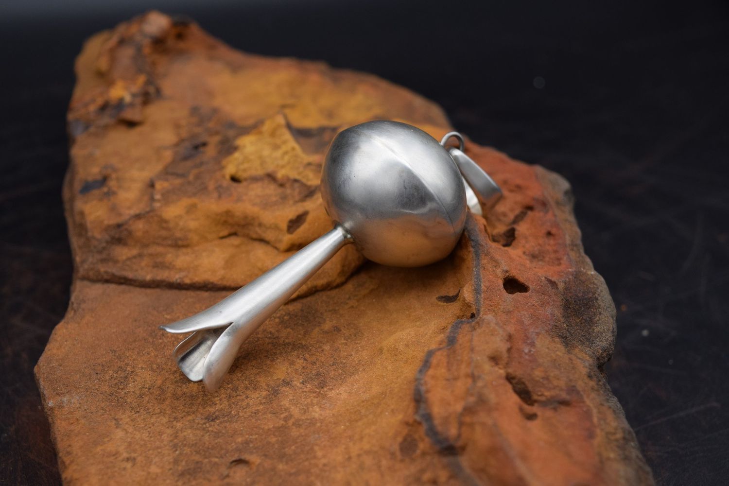 Silver Large Squash Blossom Pendant