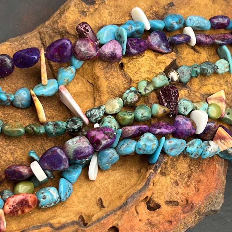 Lavina Becenti 3 Strand Turquoise