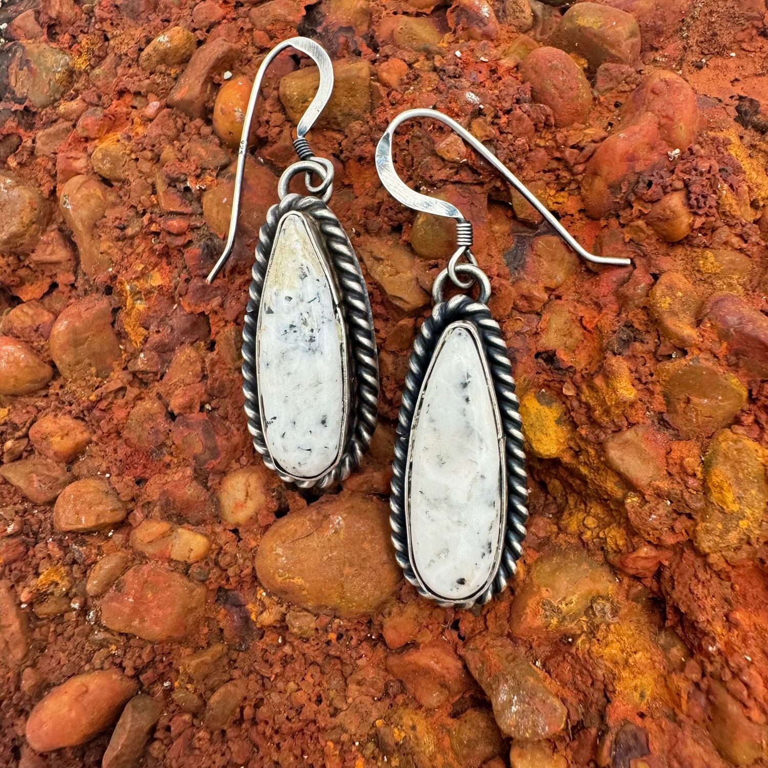WHITE BUFFALO EARRINGS