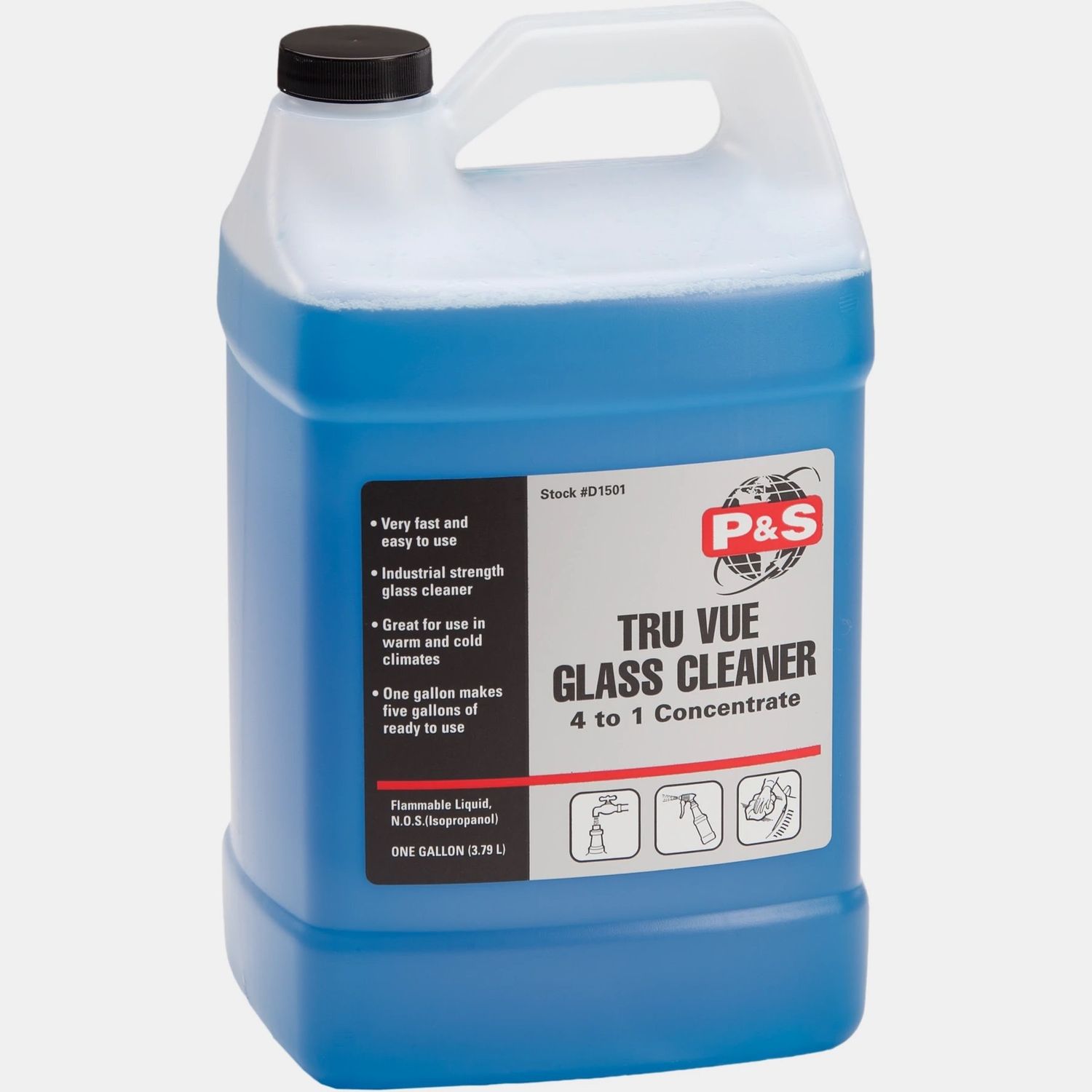 P&amp;S True Vue Concentrated Glass Cleaner 1 Gal
