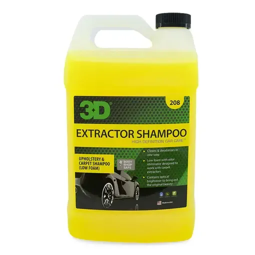 3D Carpet Extractor Shampoo 1 Gal