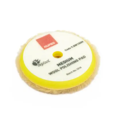 Rupes Medium Polishing Yellow Wool Pad 3"