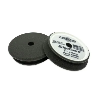 Buff and Shine EdgeGuard Black Final Finishing Pad - 5 Inch 2 Pack