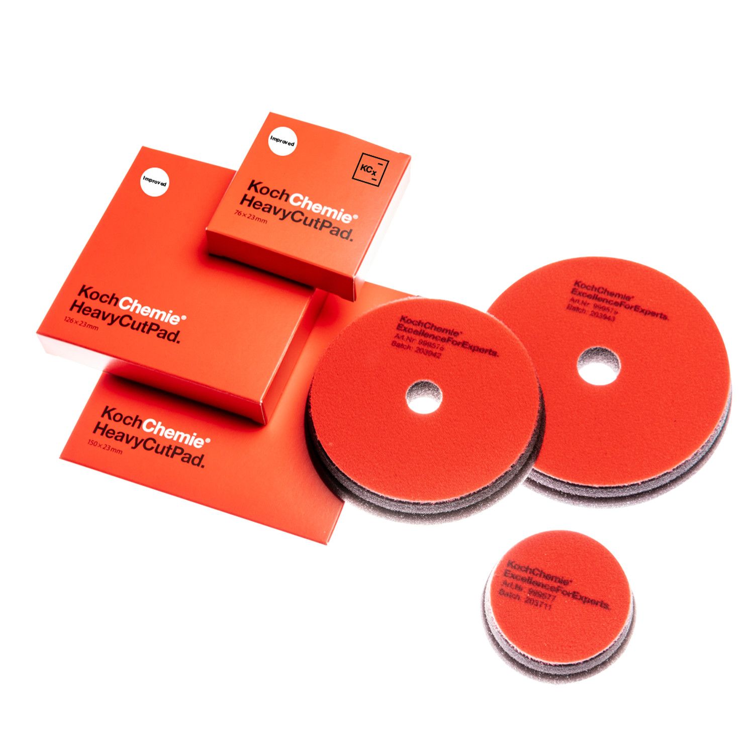 Koch Chemie Heavy Cut Foam Pad (Red Pad)5&quot;Red