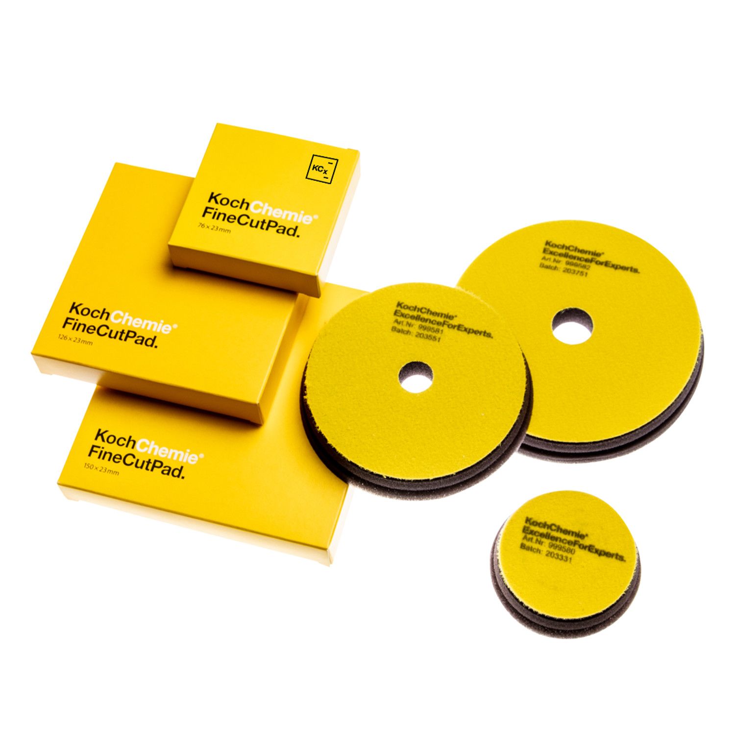 Koch Chemie Fine Cut Foam Pad (Yellow)3&quot; Yellow
