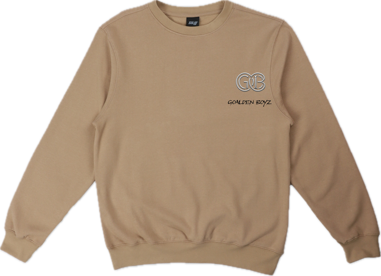 Brown Goalden Boyz crewneck w/ small logo