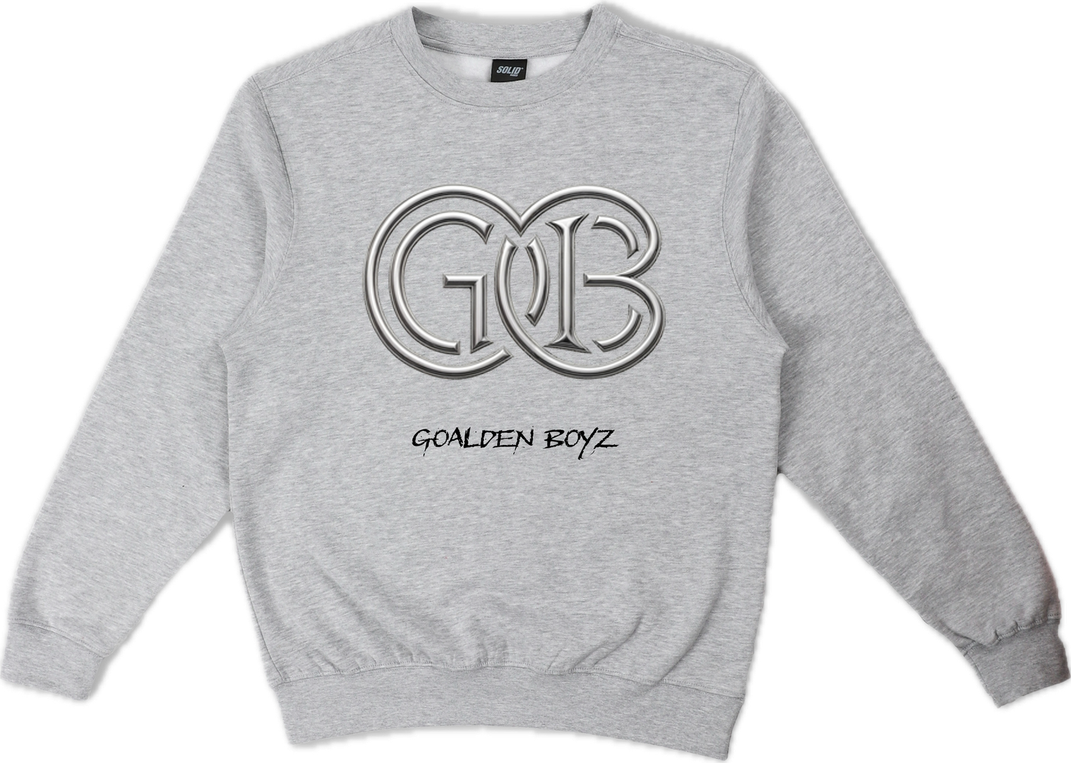Grey Goalden Boyz crewneck w/ big logo