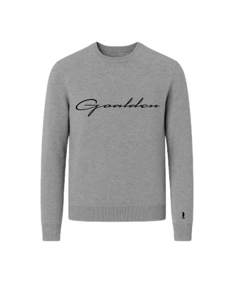 Heather Grey Goalden Boyz Cashmere Crewneck Sweater