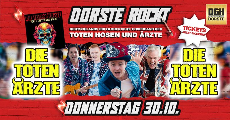 Tischreservierung 6x + Drinks | 30.10.2025 | Die Toten Ärzte
