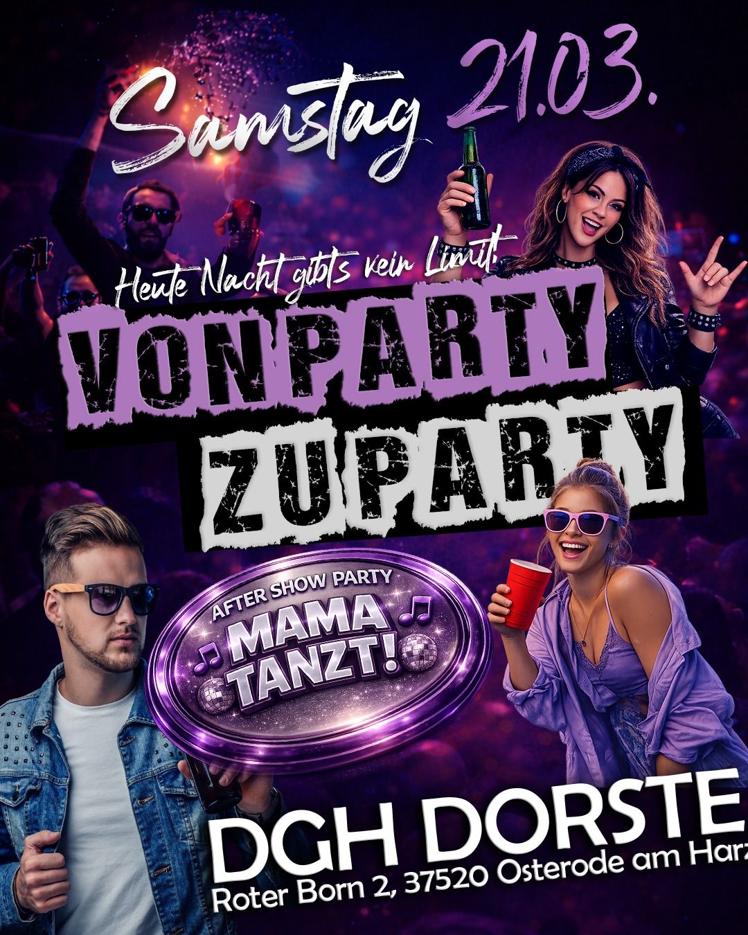 VON PARTY ZU PARTY Ticket ab 23 UHR !