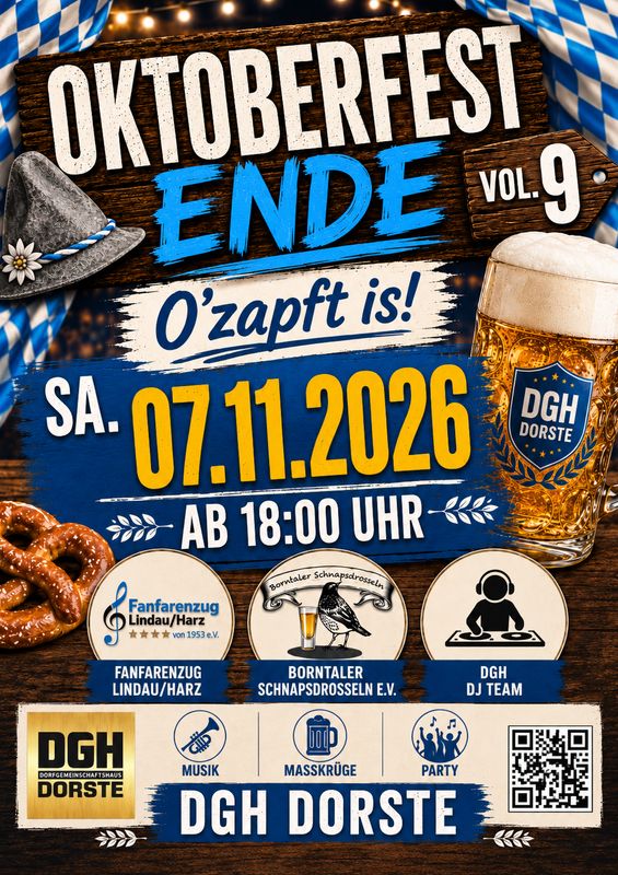 OKTOBERFEST DORSTE VOL. 9 TICKET! OKTOBERFEST DORSTE VOL. 9 TICKET!