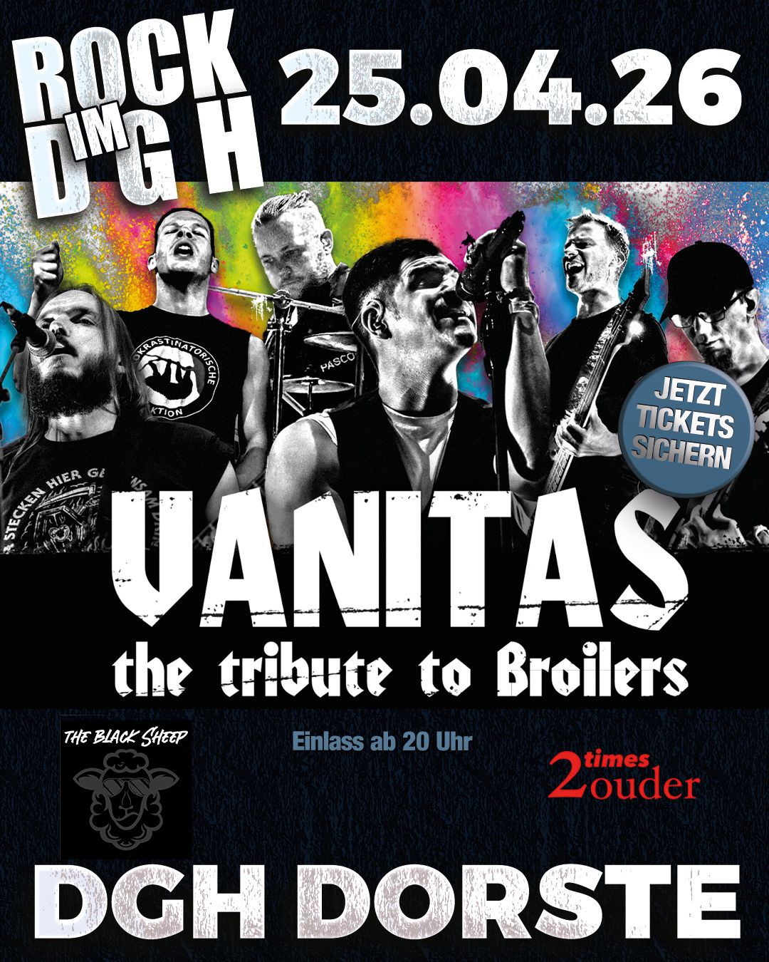 ROCK IM DGH "VVK TICKET" 25.04.26 / TISCHRESERVIERUNG *