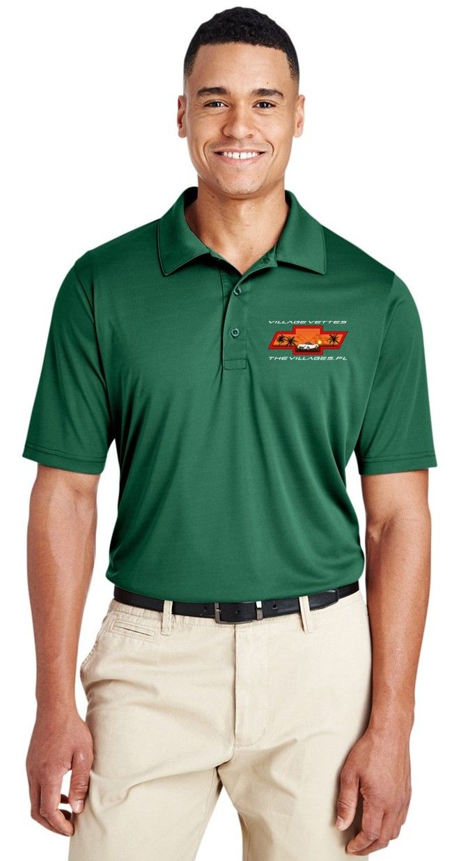 TT51 Men&#39;s Performance Polo W/Village Vette Logo