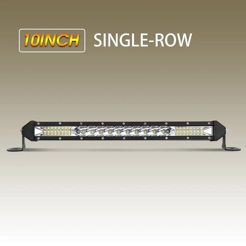 Ultra-thin 520W 10&quot; Led Light Bar Flood Spot Combo Offroad SUV 12&quot;22&quot;32&quot;42&quot;