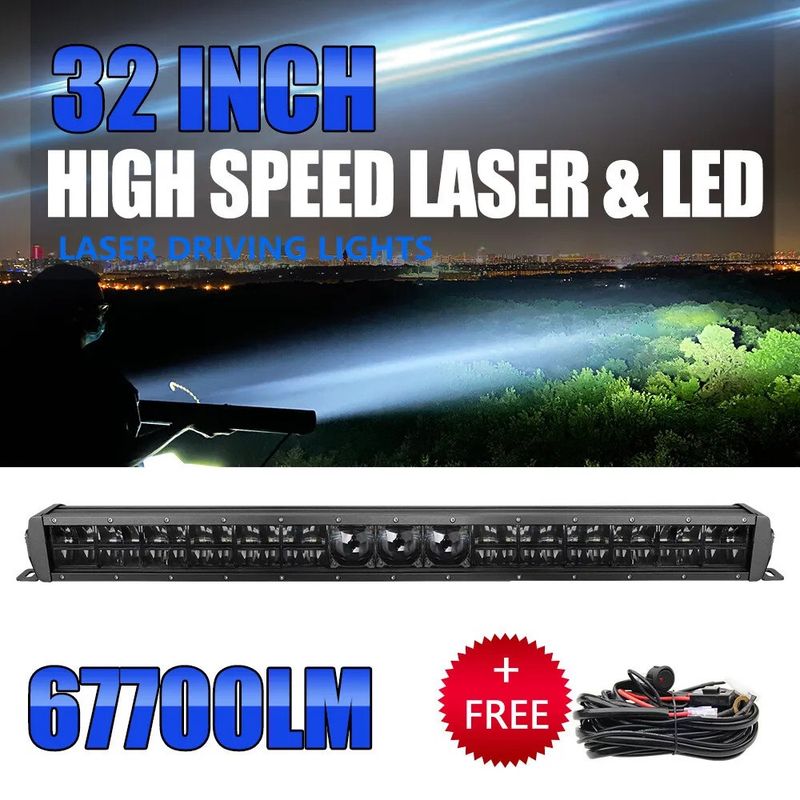 32&quot; Dual Row Laser LED Work LIGHT BAR Spot Flood Combo Offroad Truck SUV 30&#39;&#39;
