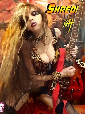 NEW “SHRED!” 12 MUSIC VIDEO DVD (13 Min.) by THE GREAT KAT! PERSONALIZED AUTOGRAPHED by THE GREAT KAT! (To Customer)! 12 SHRED VIDEOS: Shredvaldi, Shredssissimo, Shredadeus, Shredthoven & More!