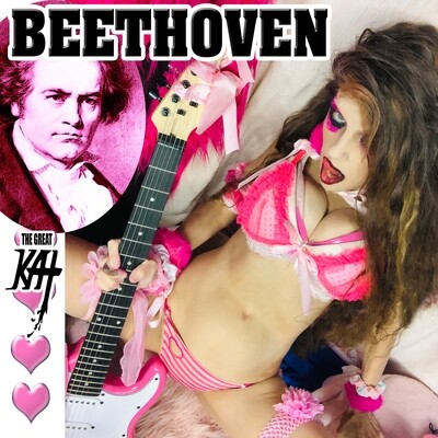 "BEETHOVEN" NEW 20-SONG ALL-BEETHOVEN CD Album (29 min.) by BEETHOVEN & GREAT KAT! PERSONALIZED AUTOGRAPHED by GREAT KAT! Feat Beethoven’s Symphonies No. 3, 5, 6, & 7, "Adelaide Love Song” & MORE!