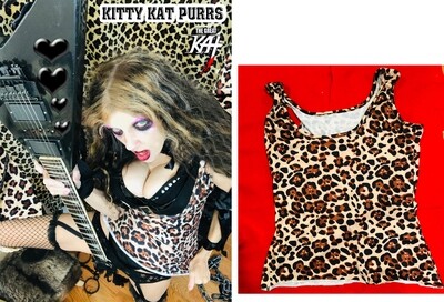 KAT'S SEXY WARDROBE! PICK YOUR KAT WARDROBE-COMES WITH PERSONALIZED AUTOGRAPHED HOT KAT 8x10 PHOTO & GUITAR PICK! ALL SIGNED by Kat! ONLY 1 AVAIL. of EACH! CLICK THUMBNAILS (below) TO SEE WARDROBE!