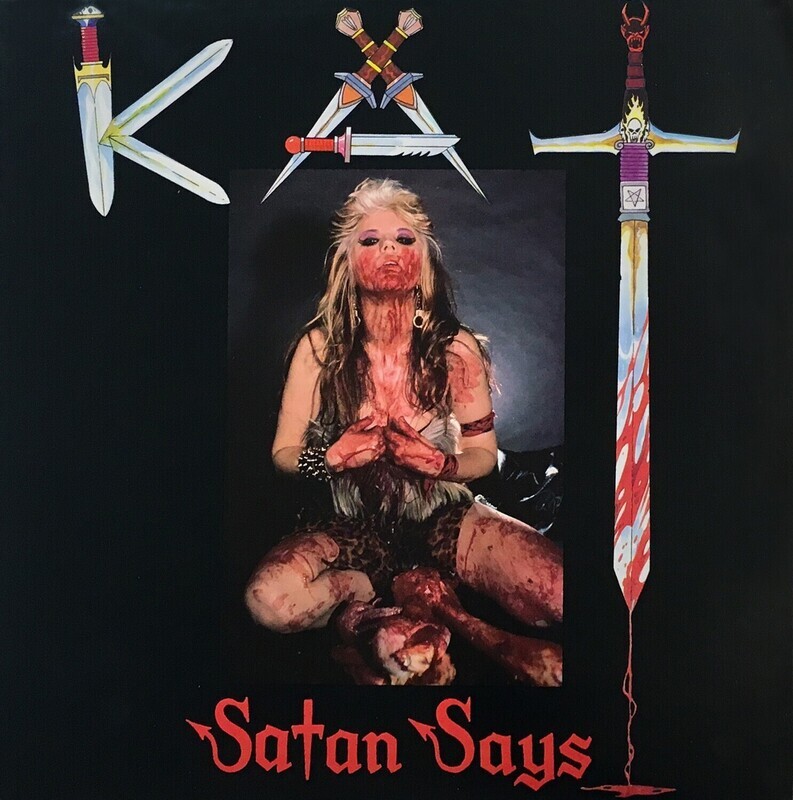&quot;SATAN SAYS&quot; VINYL EP RECORD OR “WORSHIP ME OR DIE!” VINYL DEBUT ALBUM RECORD! PERSONALIZED AUTOGRAPHED by THE GREAT KAT! INFO IS BELOW! (Signed to Customer) Limited Quantities!!