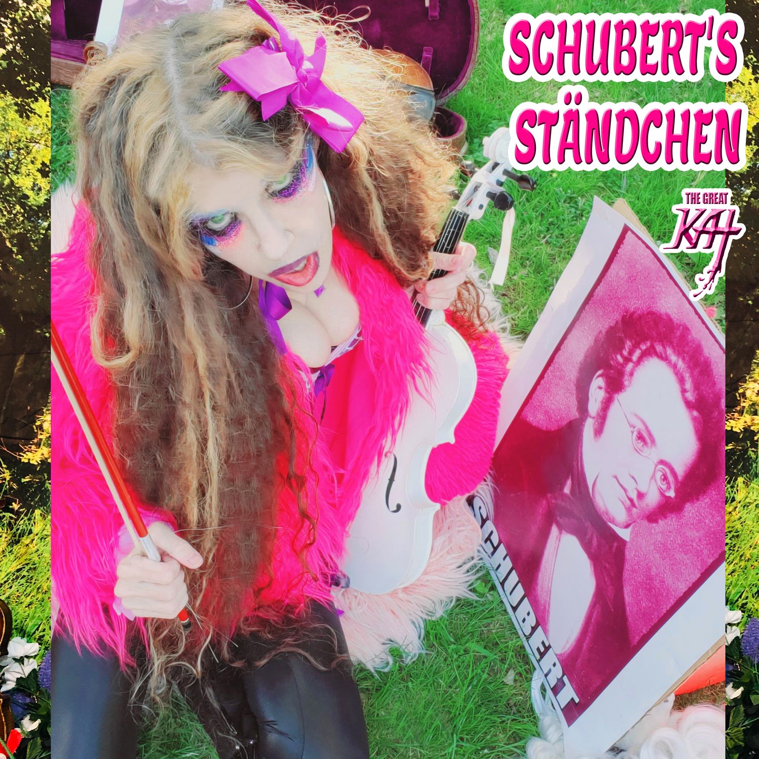 “Schubert’s Ständchen” ! HOT KAT 8x10 Glossy Color Photo! Personalized Autographed by THE GREAT KAT!