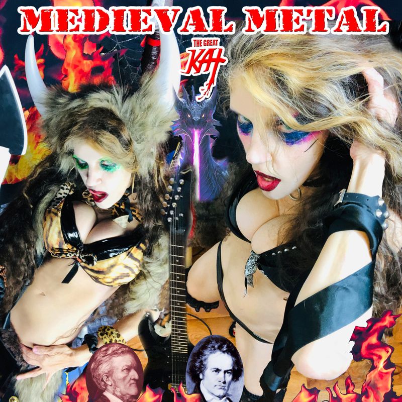 &quot;MEDIEVAL METAL&quot; NEW 20-SONG CD Album (27 min.) by GREAT KAT! PERSONALIZED AUTOGRAPHED by GREAT KAT! Feat &quot;Wagner’s The Ring Magic Fire&quot;, &quot;Dies Irae&quot;, &quot;Clair De Lune&quot;, &quot;Volga Yo, Heave Ho&quot; &amp; Much More