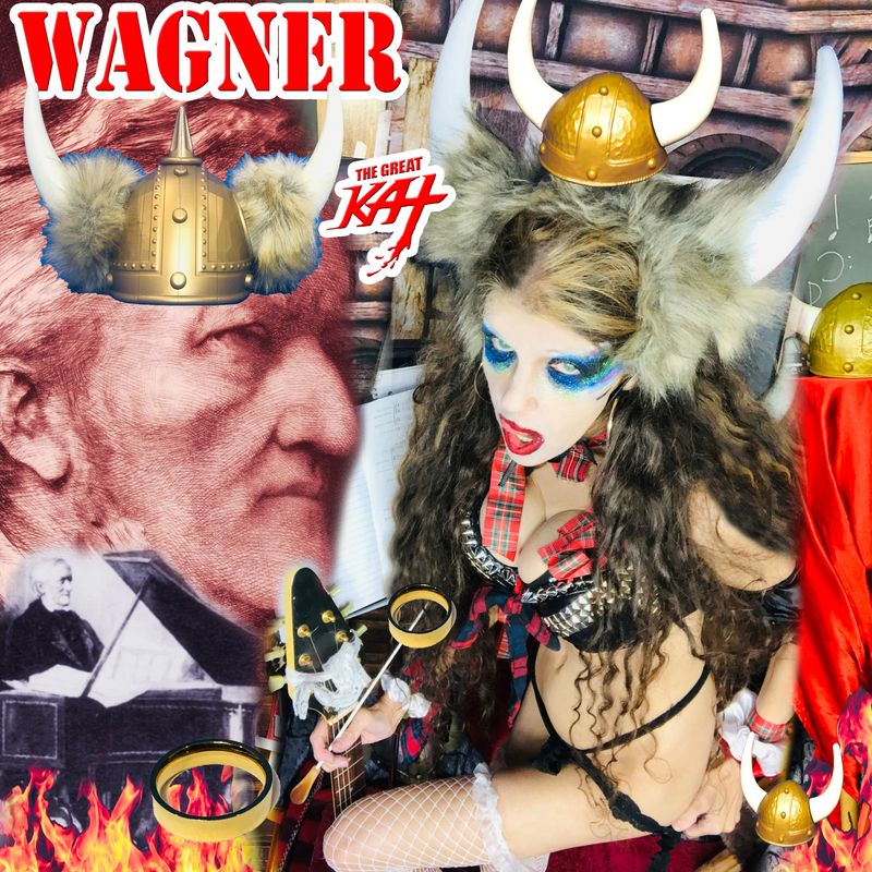 &quot;WAGNER&quot; NEW ALL WAGNER 14-SONG CD Album (22 min.) by GREAT KAT! PERSONALIZED AUTOGRAPHED by GREAT KAT! WAGNER&#39;S THE RING, HERE COMES THE BRIDE, DRAGON, MAGIC FIRE, FUNERAL, VALKYRIES &amp; MORE WAGNER!