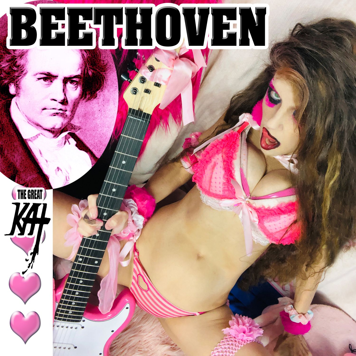 &quot;BEETHOVEN&quot; 20-SONG ALL-BEETHOVEN CD Album (29 min.) by BEETHOVEN &amp; GREAT KAT! PERSONALIZED AUTOGRAPHED by GREAT KAT! Feat Beethoven’s Symphonies No. 3, 5, 6, &amp; 7, &quot;Adelaide Love Song” &amp; MORE!