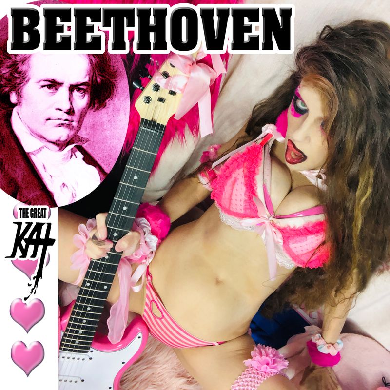 &quot;BEETHOVEN&quot; 20-SONG ALL-BEETHOVEN CD Album (29 min.) by BEETHOVEN &amp; GREAT KAT! PERSONALIZED AUTOGRAPHED by GREAT KAT! Feat Beethoven’s Symphonies No. 3, 5, 6, &amp; 7, &quot;Adelaide Love Song” &amp; MORE!