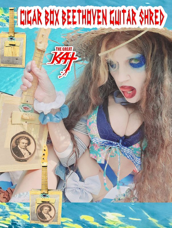 “Cigar Box Beethoven Guitar Shred” NEW 30-MUSIC VIDEO GREAT KAT DVD (42 Min.) Feat Cripple Creek Guitar, Beethoven’s Pria l’impegno, In The Good Old Summertime & More! PERSONALIZED AUTOGRAPHED by KAT! “Cigar Box Beethoven Guitar Shred” NEW 30-MUSIC VIDEO GREAT KAT DVD (42 Min.) Feat Cripple Creek Guitar, Beethoven’s Pria l’impegno, In The Good Old Summertime & More! PERSONALIZED AUTOGRAPHED by KAT!