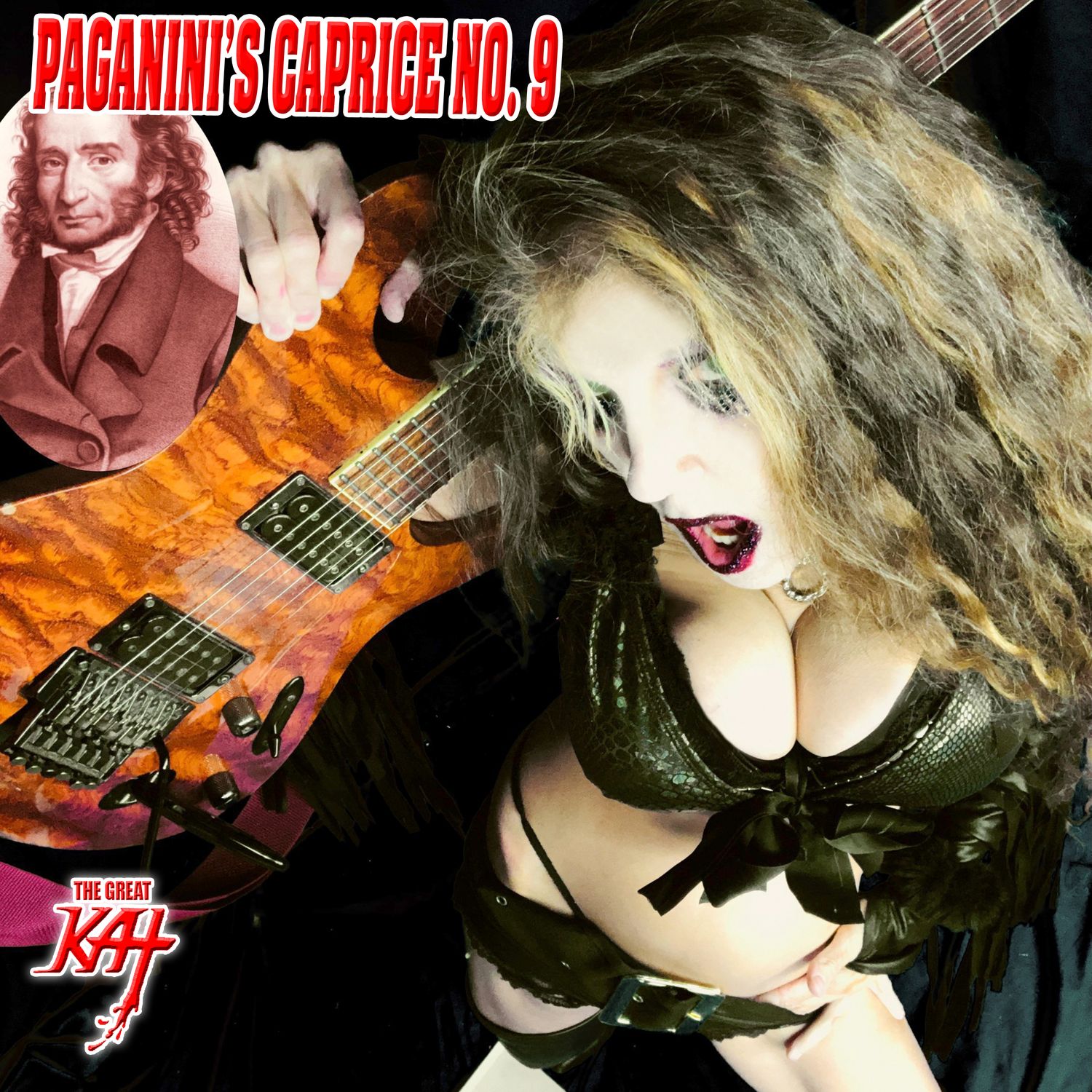 PHOTO TAKEN ON 7/23/25! PAGANINI&#39;S CAPRICE NO. 9!! HOT KAT 8x10 Glossy Color Photo! Personalized Autographed by THE GREAT KAT!!