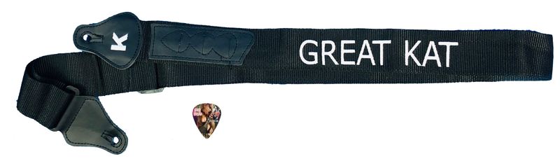 OFFICIAL GUITAR PICKS & STRAPS! THE GREAT KAT Guitar Picks! Celluloid XHeavy Gauge Guitar Pick-Full Color Kat Photo-Signed by Kat! (Straps, Earrings, Necklace Cost is Extra) OFFICIAL GUITAR PICKS & STRAPS! THE GREAT KAT Guitar Picks! Celluloid XHeavy Gauge Guitar Pick-Full Color Kat Photo-Signed by Kat! (Straps, Earrings, Necklace Cost is Extra)