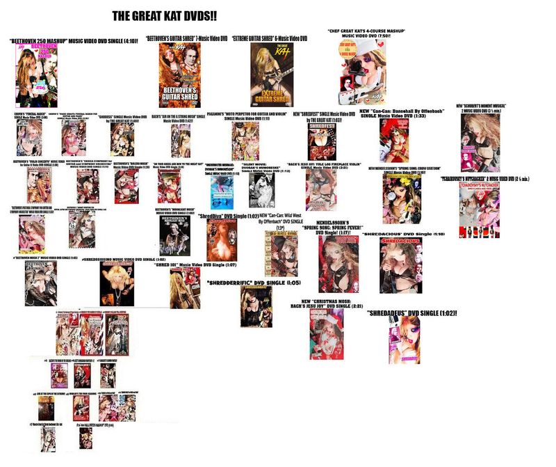 DVDS!!! THE GREAT KAT'S BEETHOVEN, BACH & MORE DVD SINGLES & LEGENDARY DVDS! PERSONALIZED AUTOGRAPHED by THE GREAT KAT! (Signed to Customer's Name) DVDS!!! THE GREAT KAT'S BEETHOVEN, BACH & MORE DVD SINGLES & LEGENDARY DVDS! PERSONALIZED AUTOGRAPHED by THE GREAT KAT! (Signed to Customer's Name)