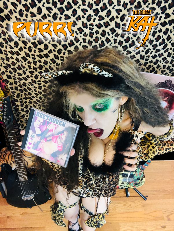 "PURR!" KAT PHOTO TAKEN TODAY 10/25/25 at "BEETHOVEN" ALBUM PROMO SHOOT! HOT KAT 8x10 Glossy Color Photo! Personalized Autographed by THE GREAT KAT!! "PURR!" KAT PHOTO TAKEN TODAY 10/25/25 at "BEETHOVEN" ALBUM PROMO SHOOT! HOT KAT 8x10 Glossy Color Photo! Personalized Autographed by THE GREAT KAT!!