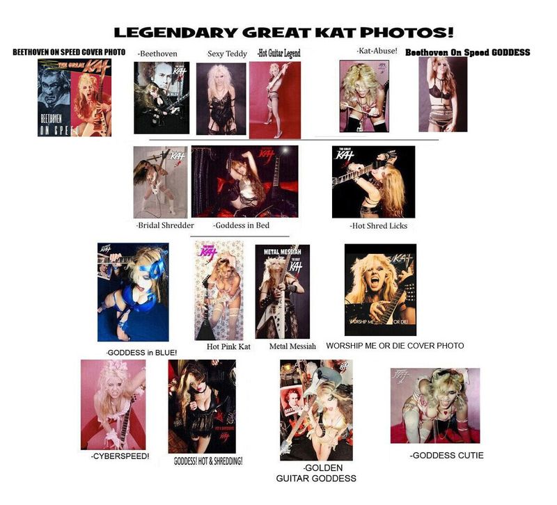 METAL SPECIAL! METAL LEGEND THE GREAT KAT! Choose a LEGENDARY GREAT KAT PHOTO! Personalized Autographed 8x10 HOT KAT Glossy Color Photo! (Signed to Customer's Name)
