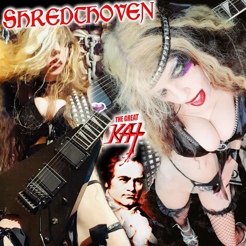 "SHREDTHOVEN"! HOT KAT 8x10 Glossy Color Photo! Personalized Autographed by THE GREAT KAT to Customer! "SHREDTHOVEN"! HOT KAT 8x10 Glossy Color Photo! Personalized Autographed by THE GREAT KAT to Customer!