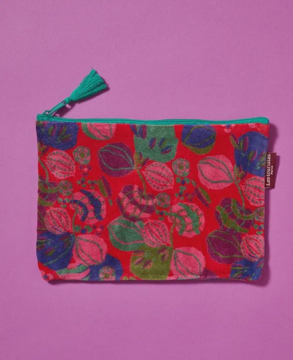 Avis 086 Small Purse Bloom Red Velvet