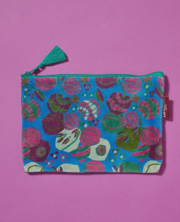 Avis 085 Small Purse Bloom Blue Velvet