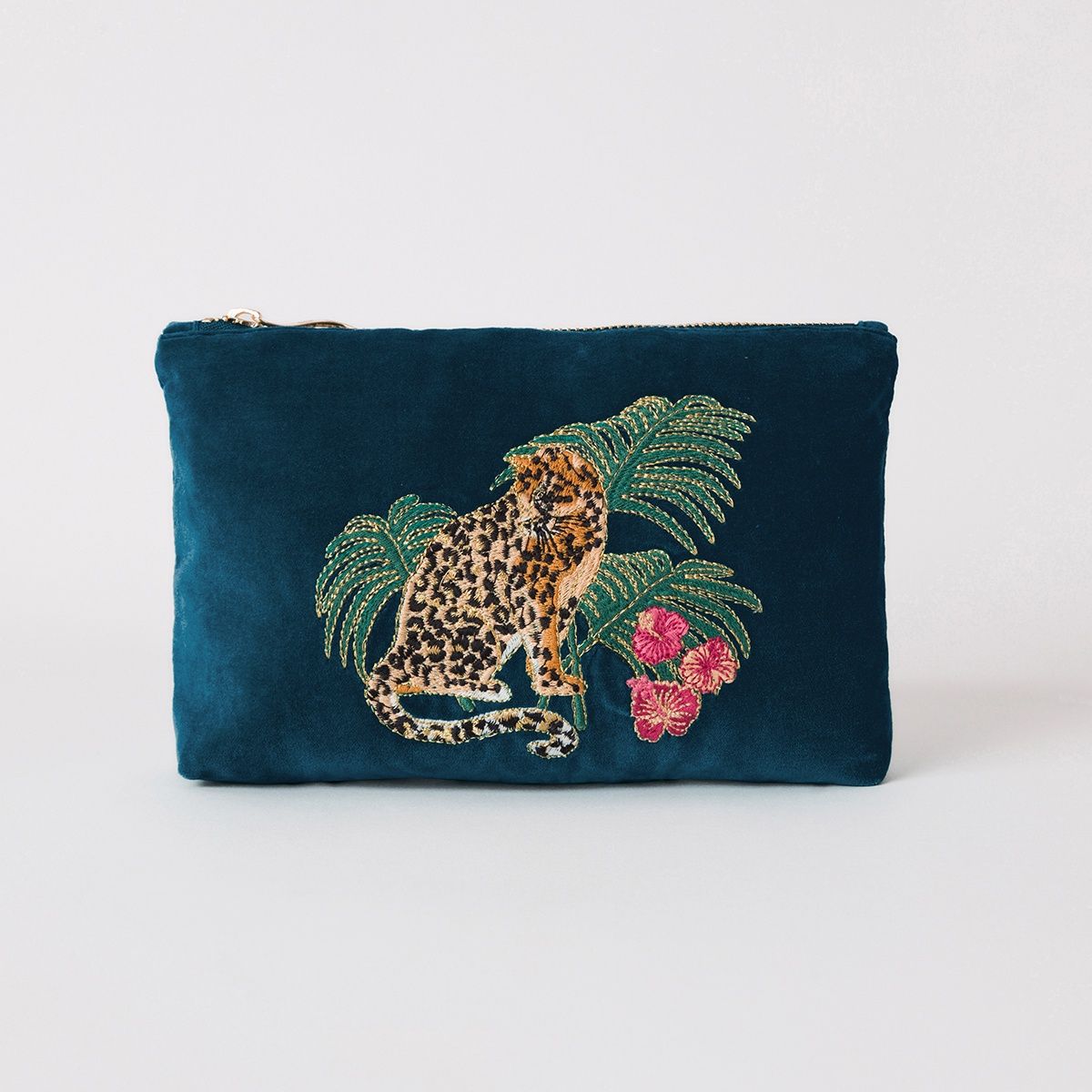 Jungle Jaguar Mini Pouch Ink Blue / 16x23cm
