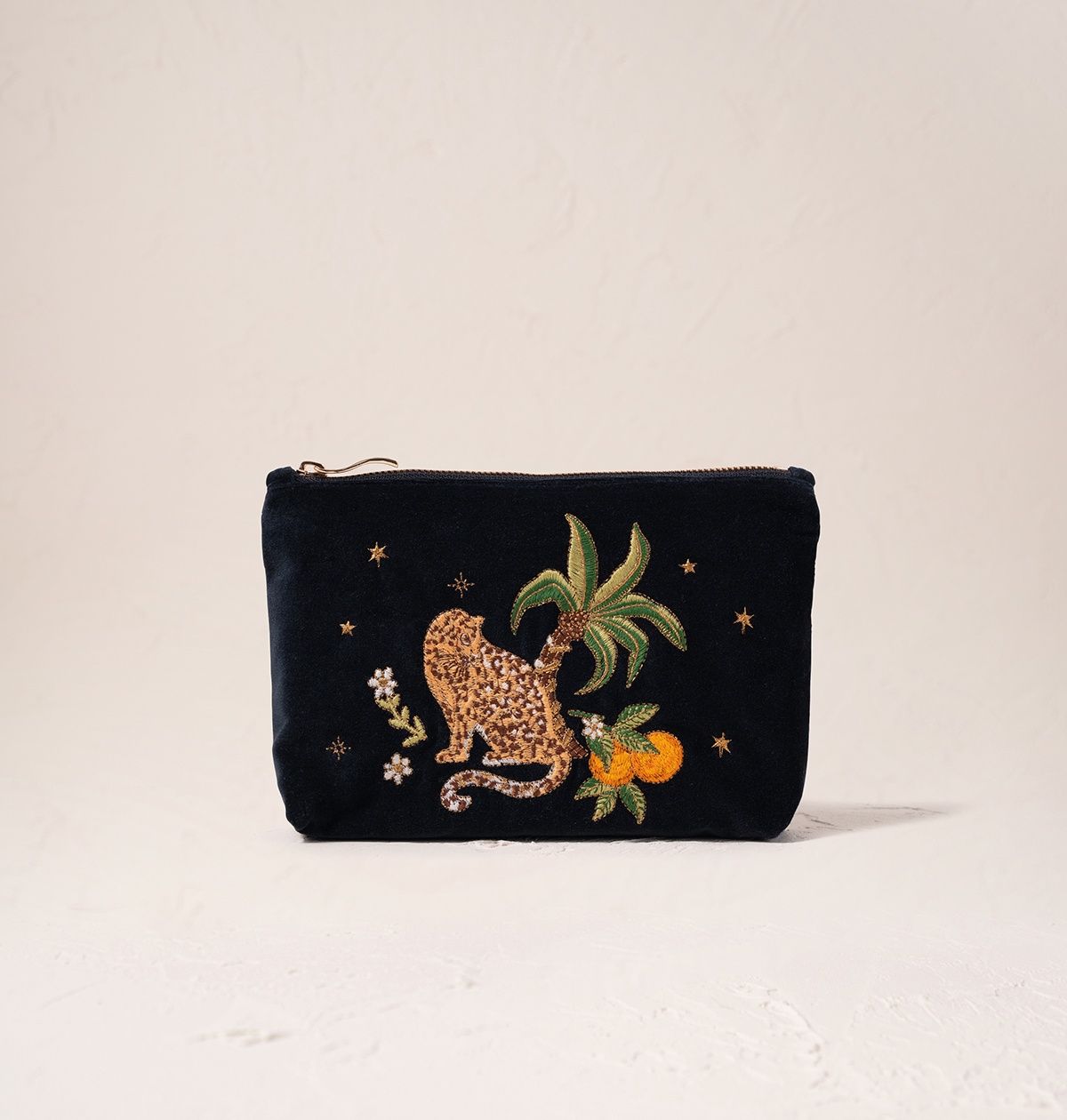 Tropical Jaguar Mini Pouch Charcoal/ 16x23cm
