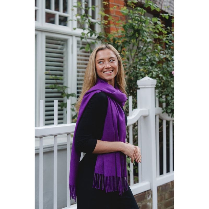 PAS64 Celine Scarf Deep Purple