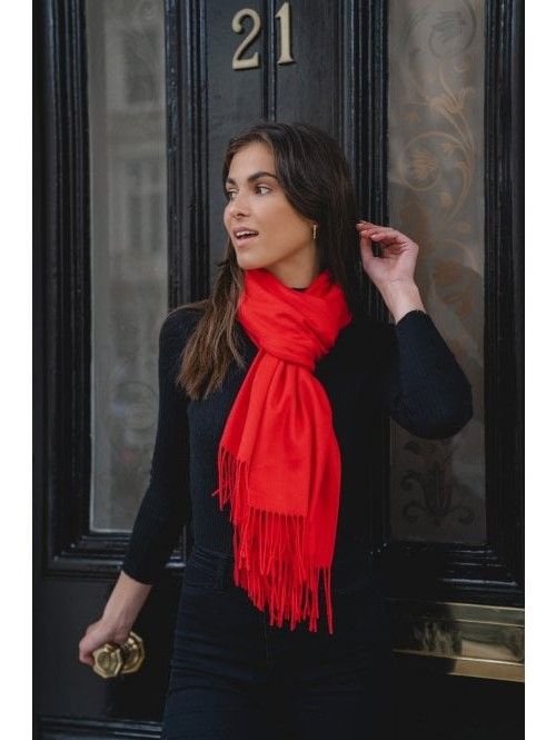 PAS40 Celine Scarf Hot Tomato