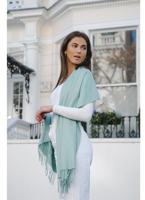 PAS23 Celine Scarf Aqua Mist