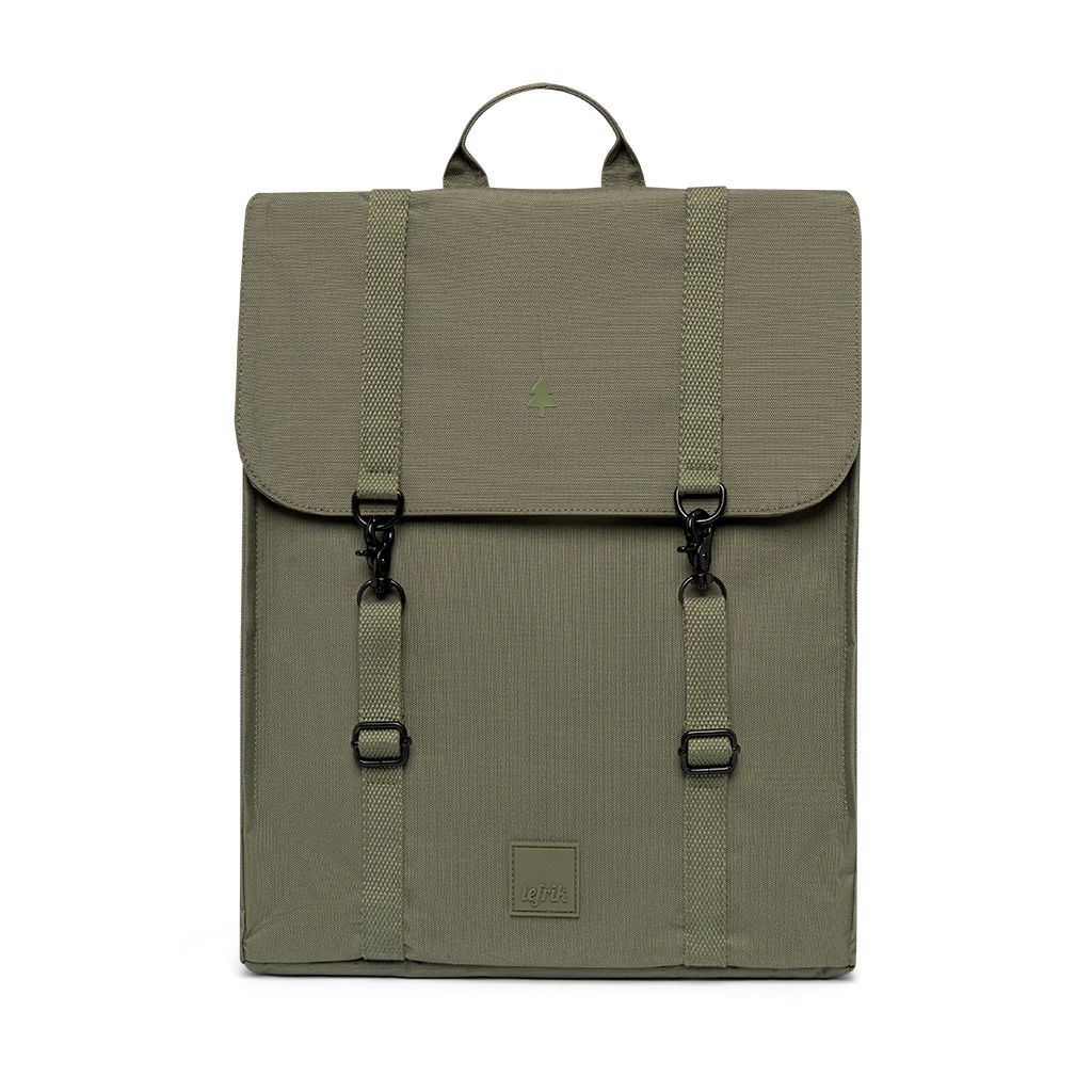 Lefrik Pre AW24 Handy Stripes Backpack, Colour: Olive